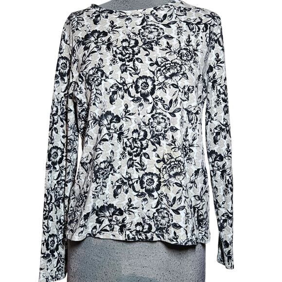 Floral Print Cotton Top Size Small - Picture 1 of 4